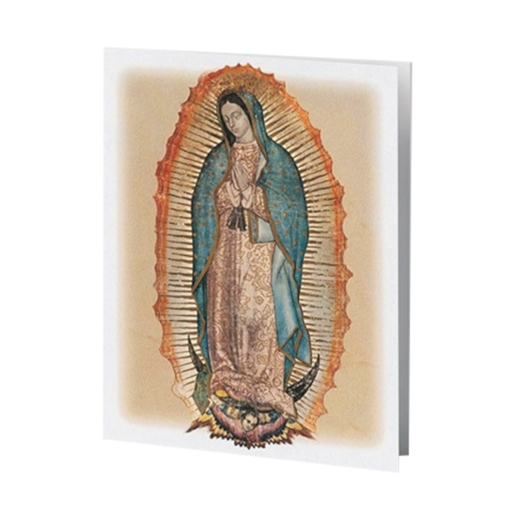 Personalized Custom Funeral Celebration of Life Spanish Our Lady of Guadalupe Acknowledgement Cards Thank You notes En Español