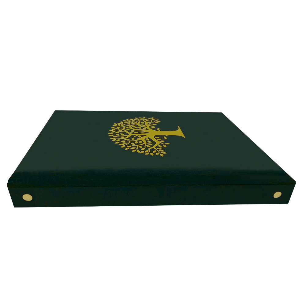 Personalized Custom Celebration of Life Funeral In Memory Tree of Life Guest Register Book with Addresses side view